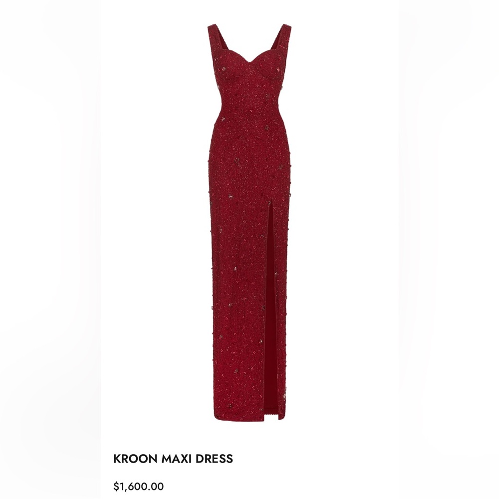 MADE W BURGUNDY SOFT STRETCH MESH, EMBELLISHED W/ CRYSTAL BUGLE BEADS & …